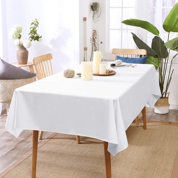 Table Cloth Rectangle Table, Stylish Dining Farmhouse Linen Tablecloth  Nappe Kitchen & Table Linens, Elegant Waterproof Table Cover, Table Cloths