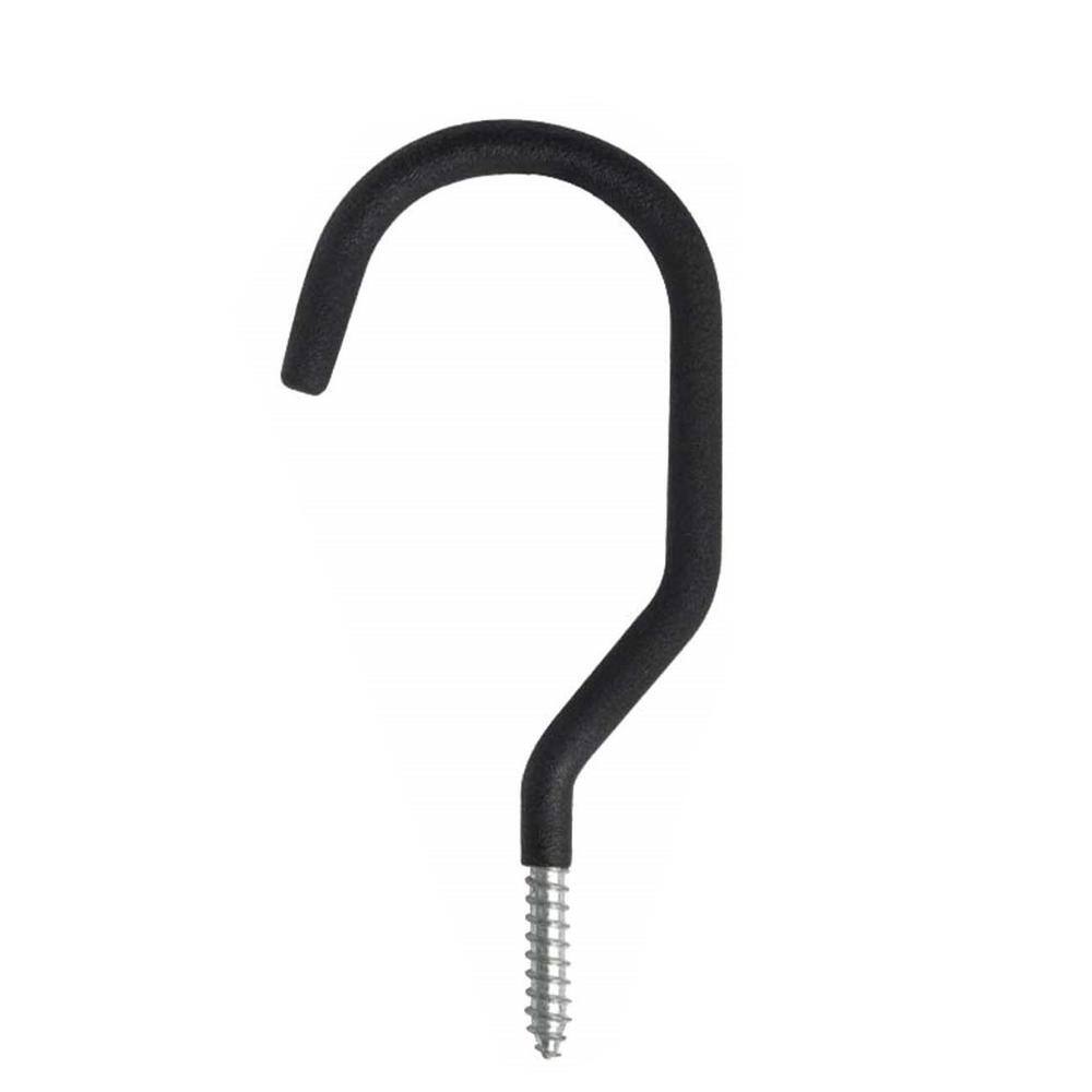 Black Heavy Duty Rubber Coated Storage Hook Rack Set