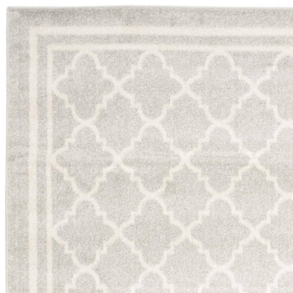 Gray Geometric 8' x 10' Synthetic Area Rug