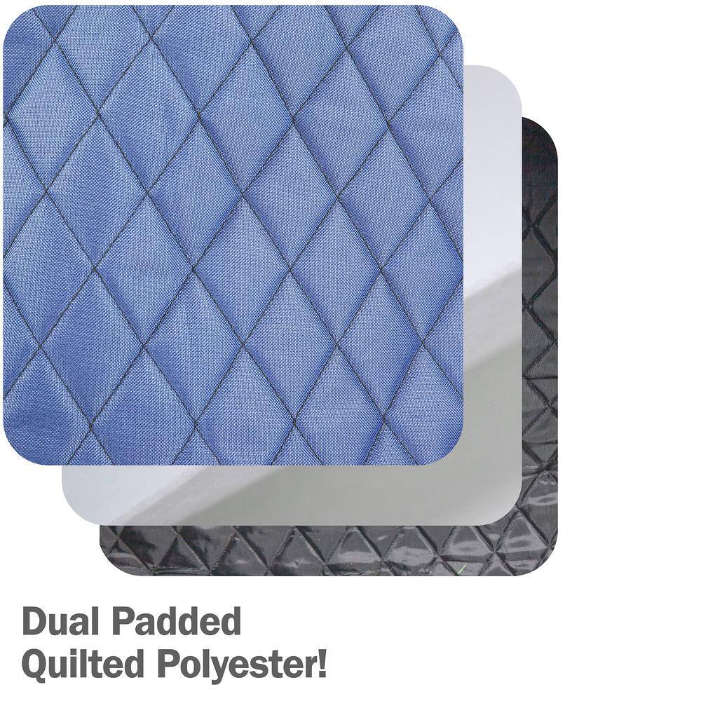 Blue Quilted 100 Gallon Wheeled Storage Bag with Handles