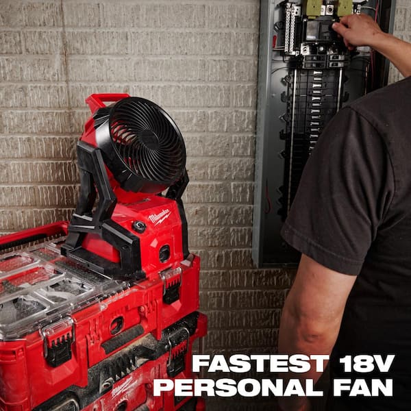 M18 18-Volt Lithium-Ion Brushless Cordless PACKOUT Jobsite Fan (Tool-Only)