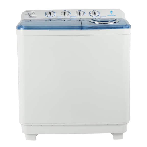 JEREMY CASS 2.7 cu. ft. Top Load Washer in White with Washes, Spins Clothes Simultaneously and 360° High Water Flushing
