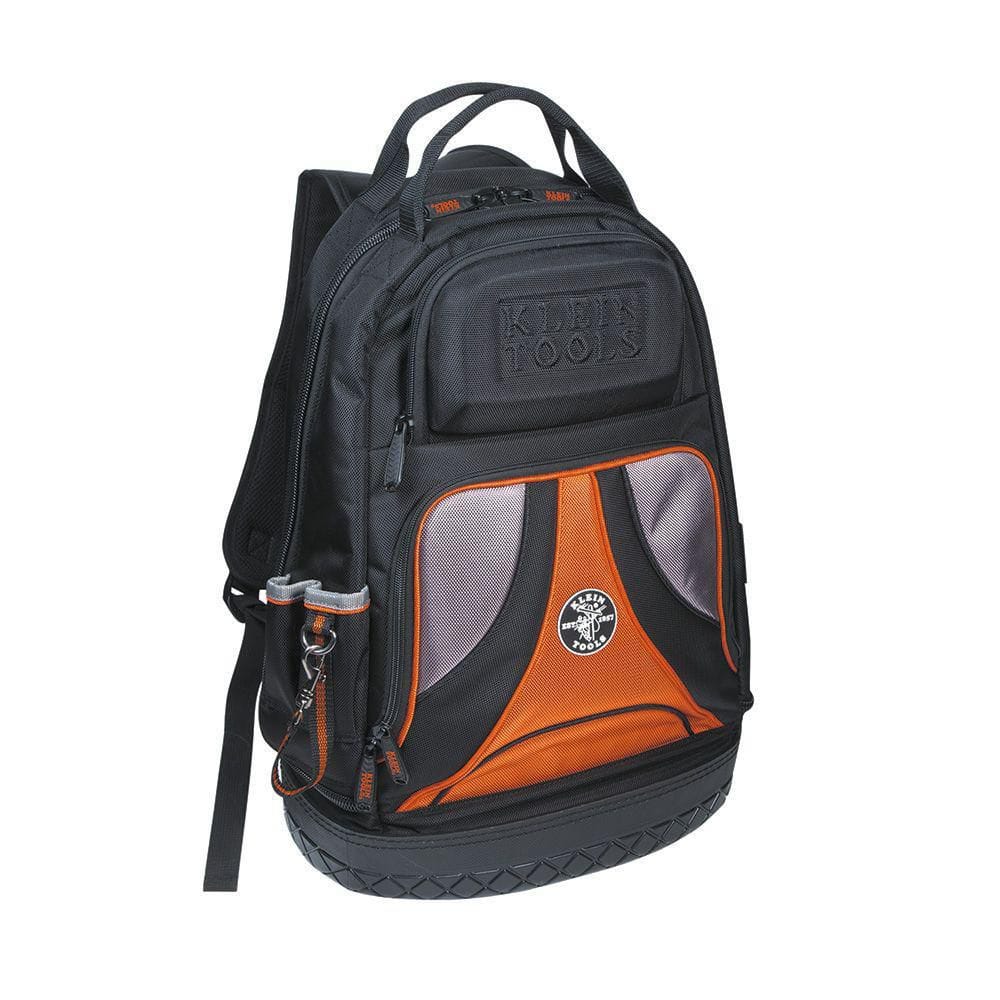 Klein Tools Tradesman Pro Tool Bag Backpack, 39 Pockets, Black, 14-Inch  55421BP-14 The Home Depot