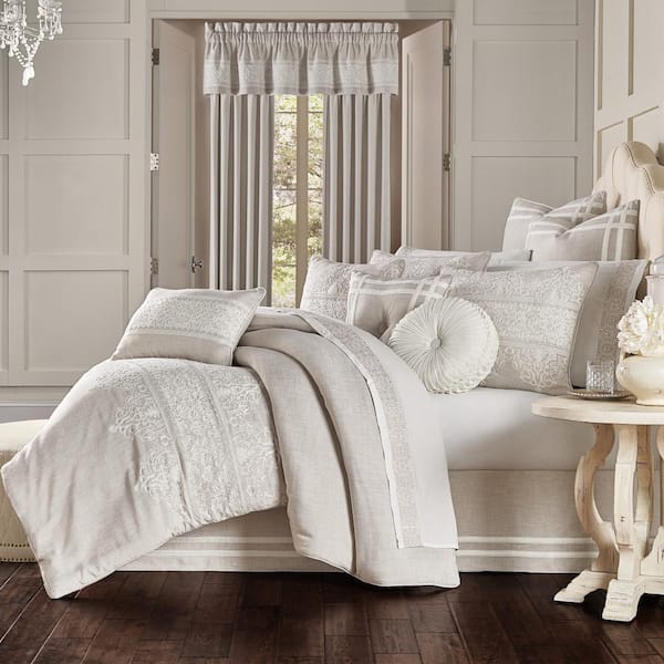 Unbranded Leanna Polyester Beige Queen 4Pc. Comforter Set