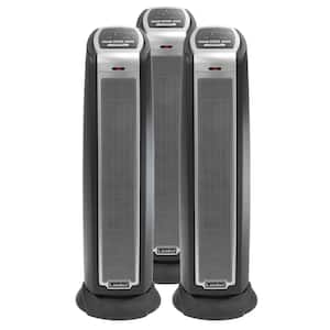 1500-Watt Portable Electric Oscillating Ceramic Tower Space Heater (3-Pack)