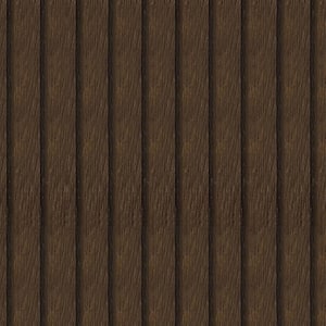 Dark Brown Wood Slat Grain Peel and Stick Removable Vinyl Wallpaper Roll 2 Rolls(Covers 25.48 sq.ft.)