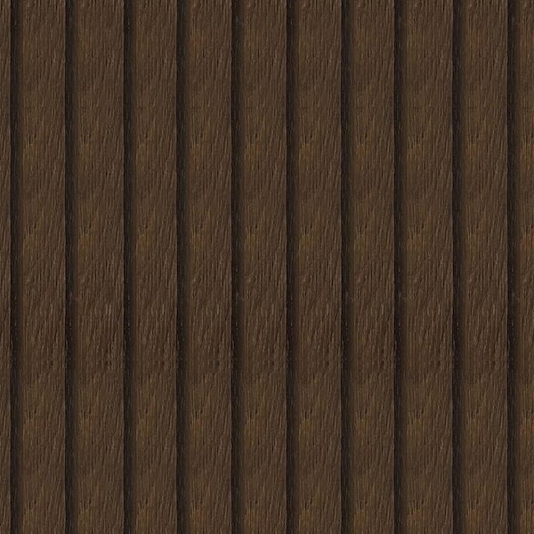 Vsmile Dark Brown Wood Slat Grain Peel and Stick Removable Vinyl Wallpaper Roll 2 Rolls(Covers 25.48 sq.ft.)