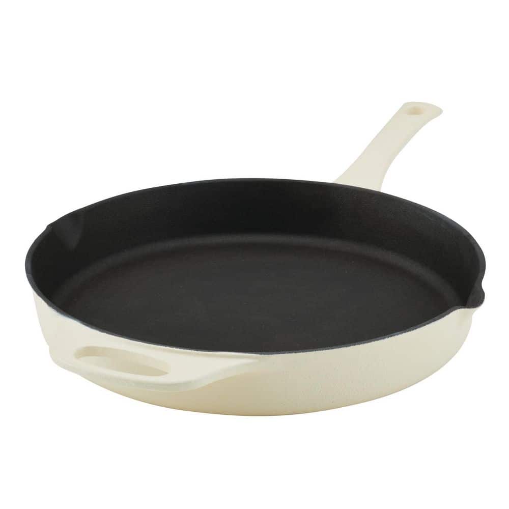 Rachael Ray Cast Iron Pre-seasoned Induction Skillet with Pour