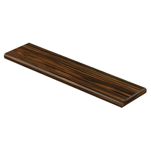Cap A Tread Rosewood Ebony 47 in. Long x 12-1/8 in. Deep x 1-11/16 in. Height Vinyl Right Return to Cover Stairs 1 in. Thick
