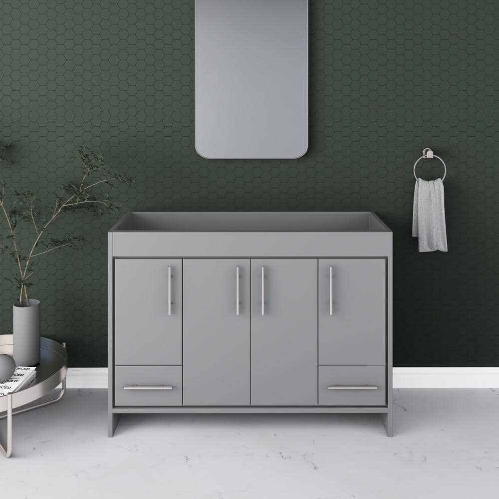Pacific 48 in. W x 18 in. D Modern Bath Vanity Cabinet Only in Gray price history on PriceWatchPro