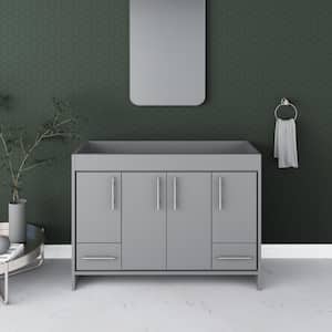 Pacific 48 in. W x 18 in. D Modern Bath Vanity Cabinet Only in Gray