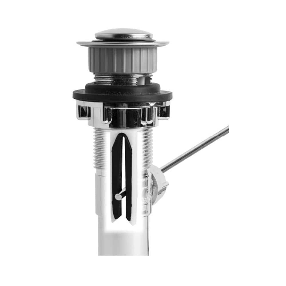Brushed Nickel Universal Bathroom Sink Pop-Up Drain Stopper