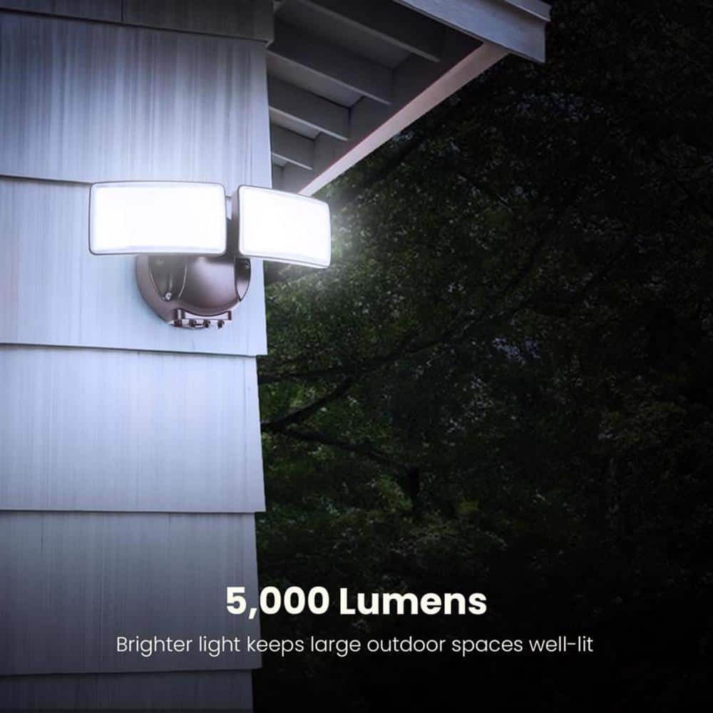Feit Bronze Dual Head Motion-Sensing LED Security Light