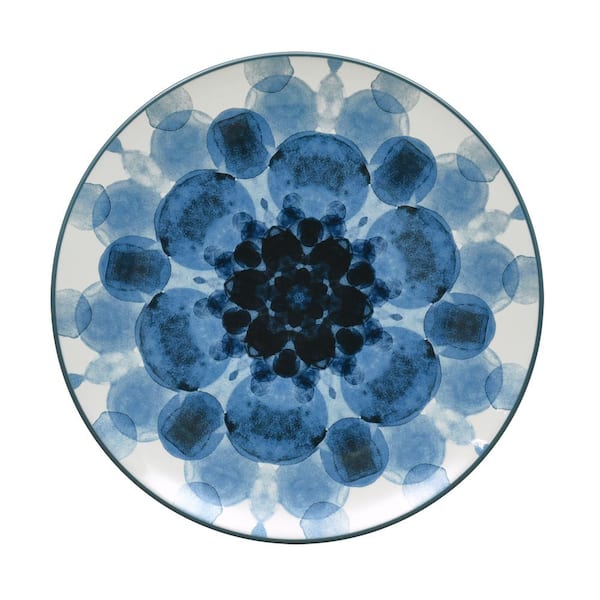 Noritake Colorwave Blue Stoneware Dapple Accent Plate 8-1/4 in.