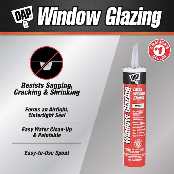 10.1 oz. White Latex Window Glazing (12-Pack)
