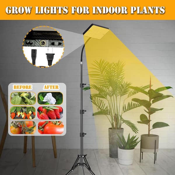 Vrbgify Adjustable Height Plant Grow LED Light Full Spectrum 2000