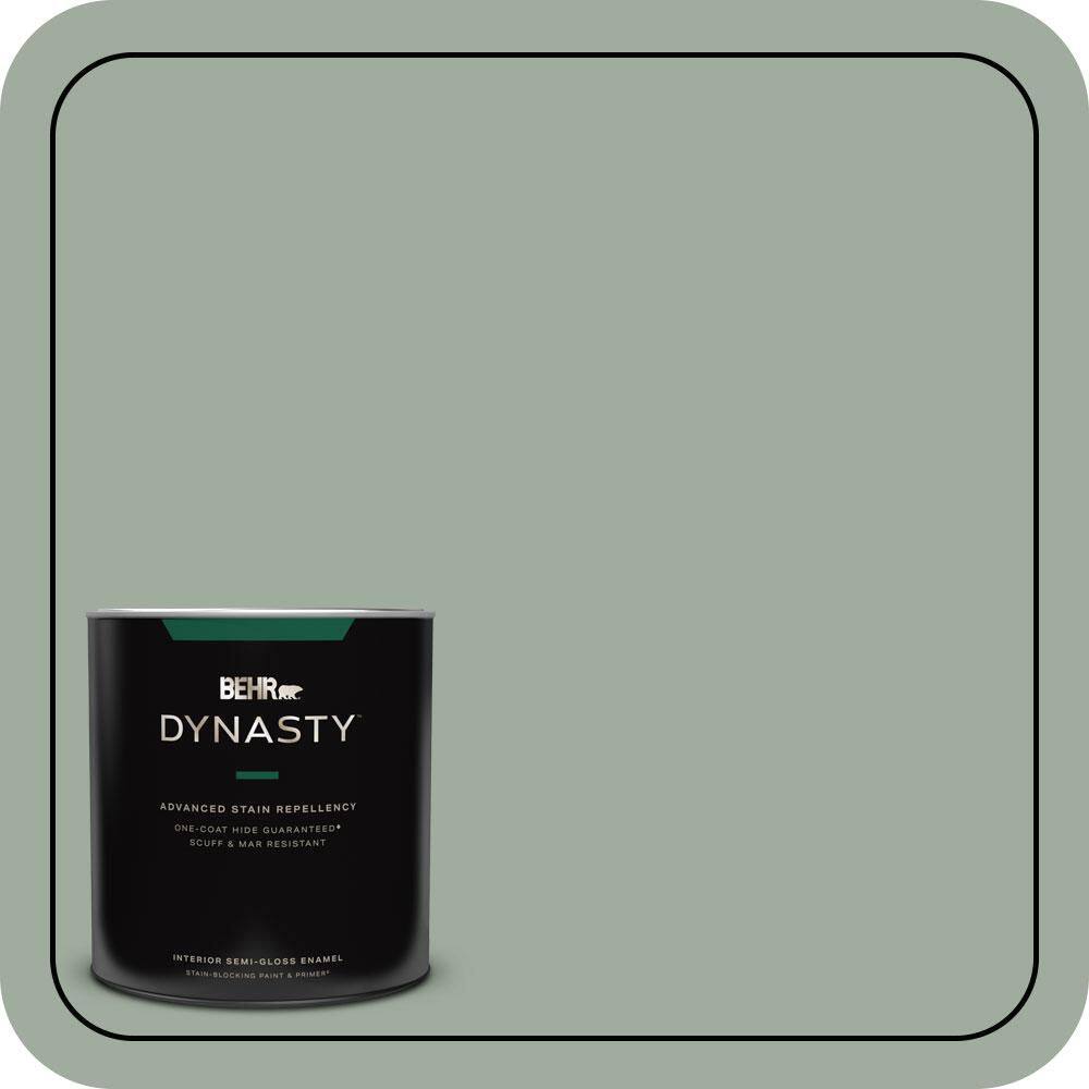 1 qt. #PPU11-15 Green Balsam One-Coat Hide Semi-Gloss Enamel Interior Stain-Blocking Paint and Primer price history on PriceWatchPro
