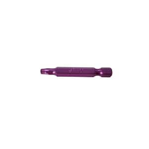 T-20 50 mm x 2 in. Purple Anodized Bits (100-Pack)