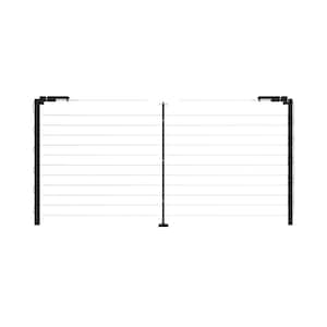 Elevation Aluminum 6 ft. x 36 in. Matte Black Level Panel for Cable Railing System