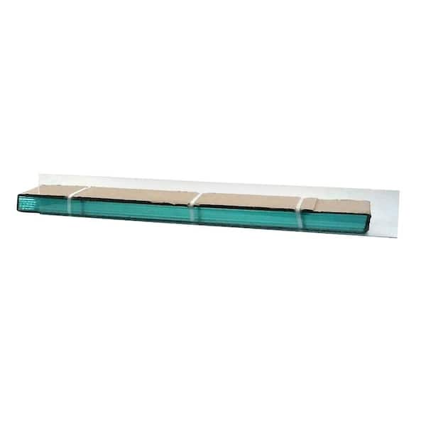 TAFCO WINDOWS 36.5 in. x 4 in. Jalousie Slats of Glass with Clear Polished Edges 5/CA-DISCONTINUED