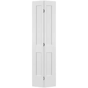 24 in. x 80 in. 2-Panel Logan Hollow Core Primed Molded Composite Bi-fold Door