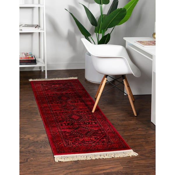 Tekke Lincoln Red 2' 7 x 10' 0 Runner Rug