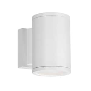 Tube 2-Light White ENERGY STAR LED Indoor or Outdoor Wall Cylinder Light