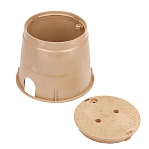 10 in. Round Standard Series Valve Box and Cover, Sand Box, Sand ICV Cover