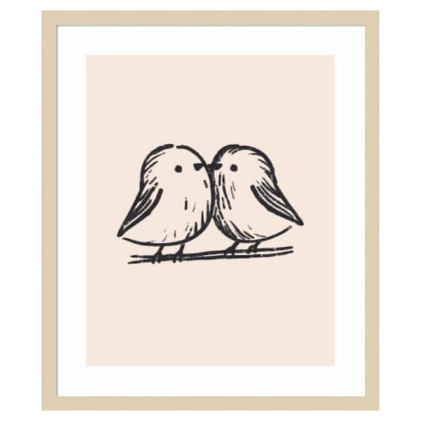 Tiny Birds by Treechild 1 Piece Framed Giclee Animal Art Print 25 in. x 21 in.