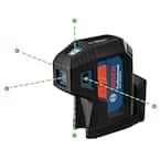 125 ft. Green 5-Point Self-Leveling Laser with VisiMax Technology, Integrated MultiPurpose Mount, and Hard Carrying Case