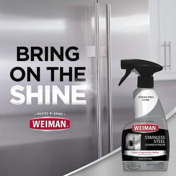 Weiman Stainless Steel Cleaner and Polish, 17 oz Aerosol, 6-carton