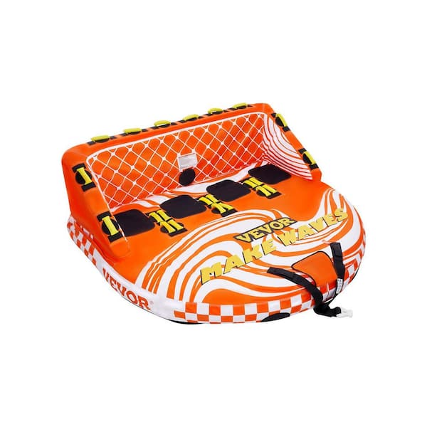 Towable Tube for Boating, 1-4 Riders Inflatable Boat Tubes and Towables, 680 lbs. Water Sport Towable Tube