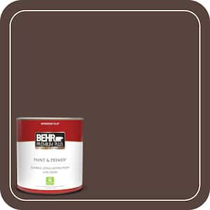 BEHR PREMIUM PLUS 1 gal. #PPF-51 Dark Walnut Hi-Gloss Enamel