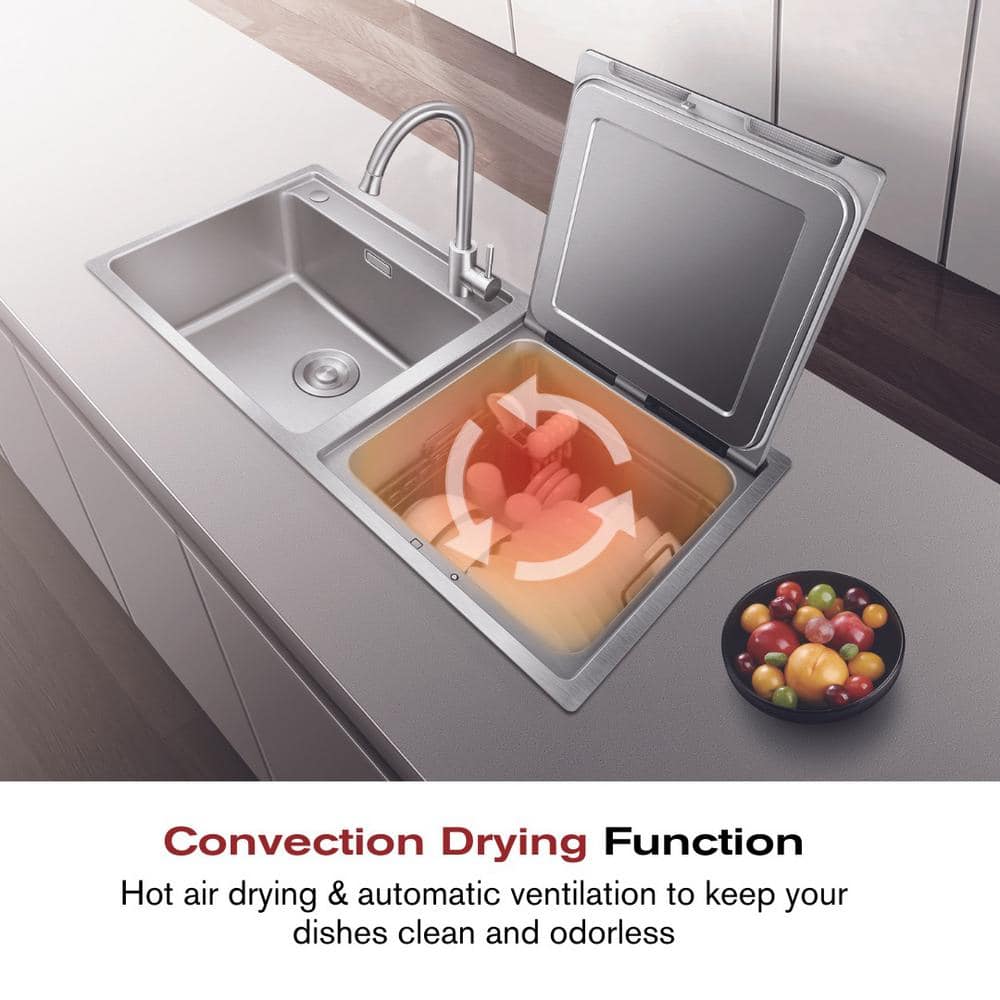 Stainless Steel 2-in-1 Kitchen Sink and Dishwasher Combo