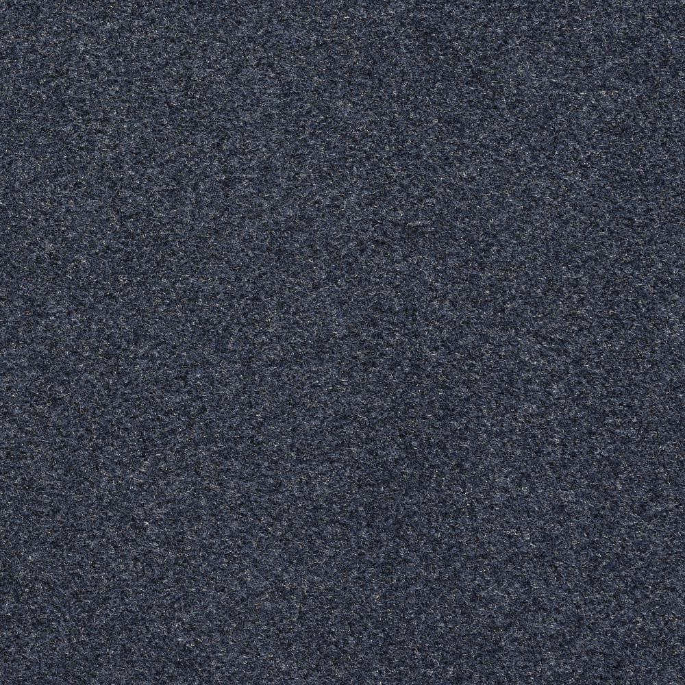TrafficMaster Seafront - Color Dark Blue 6 ft. Indoor/Outdoor Texture