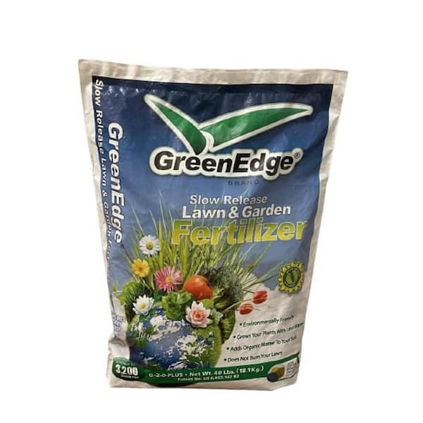 GreenEdge 15 lb. 6-3-2 Slow Release Fertilizer with Organic Nitrogen - Garden Fertilizer covers 1000 sq. ft.