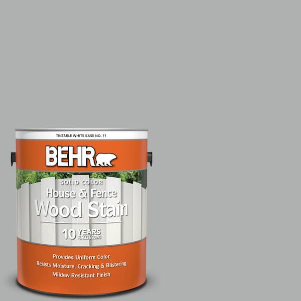 BEHR 1 gal. #780F-4 Sparrow Solid Color House and Fence Exterior Wood Stain