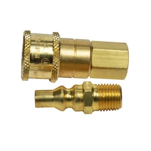 1/4 in. Propane/Natural Gas Quick Connector and Excess Flow Male Plug