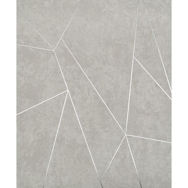 York Wallcoverings 56.9 sq. ft. Lt Grey/Silver Nazca Wallpaper