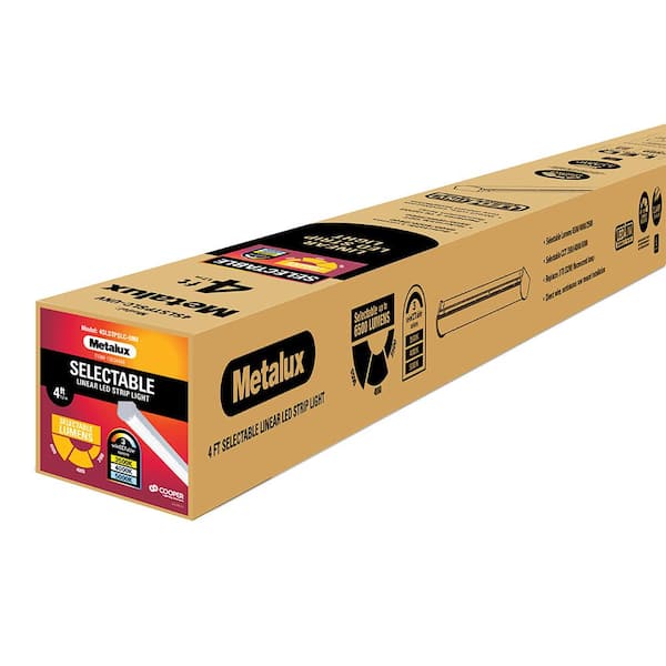 SLSTP 4 ft. Selectable CCT and Lumen LED Striplight 2/4/55L 35/4/5K UNV DIM