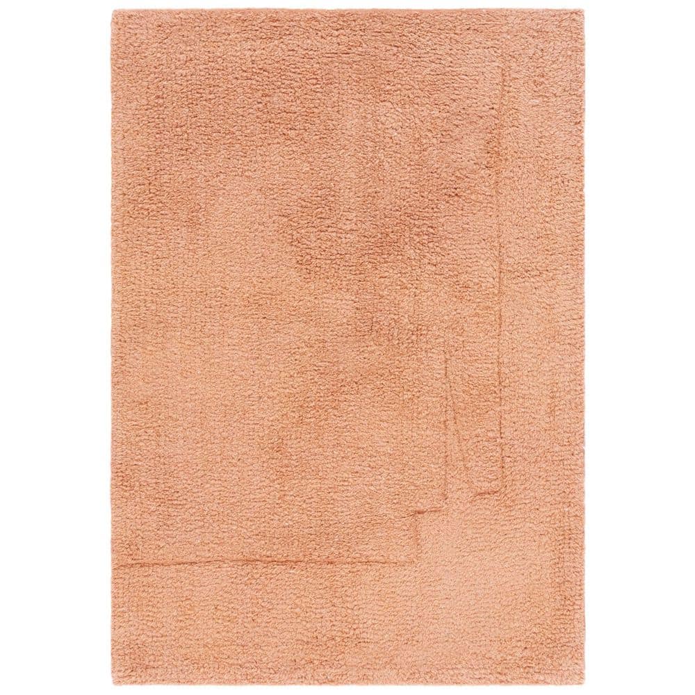 SAFAVIEH Easy Care Rust 3 ft. x 5 ft. Machine Washable High-Low ...