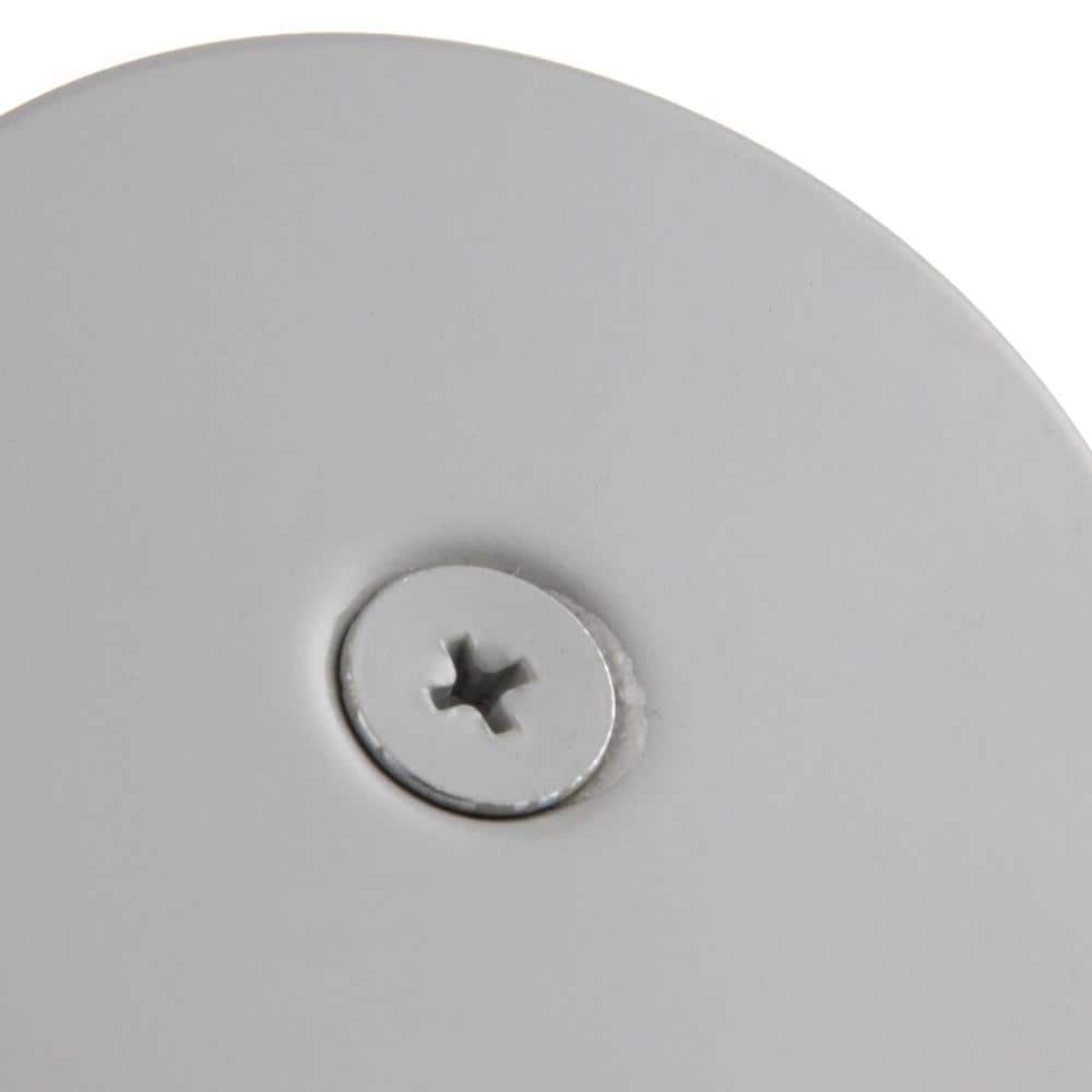 Gray Steel Door Hole Filler Plate for Wood or Metal Doors
