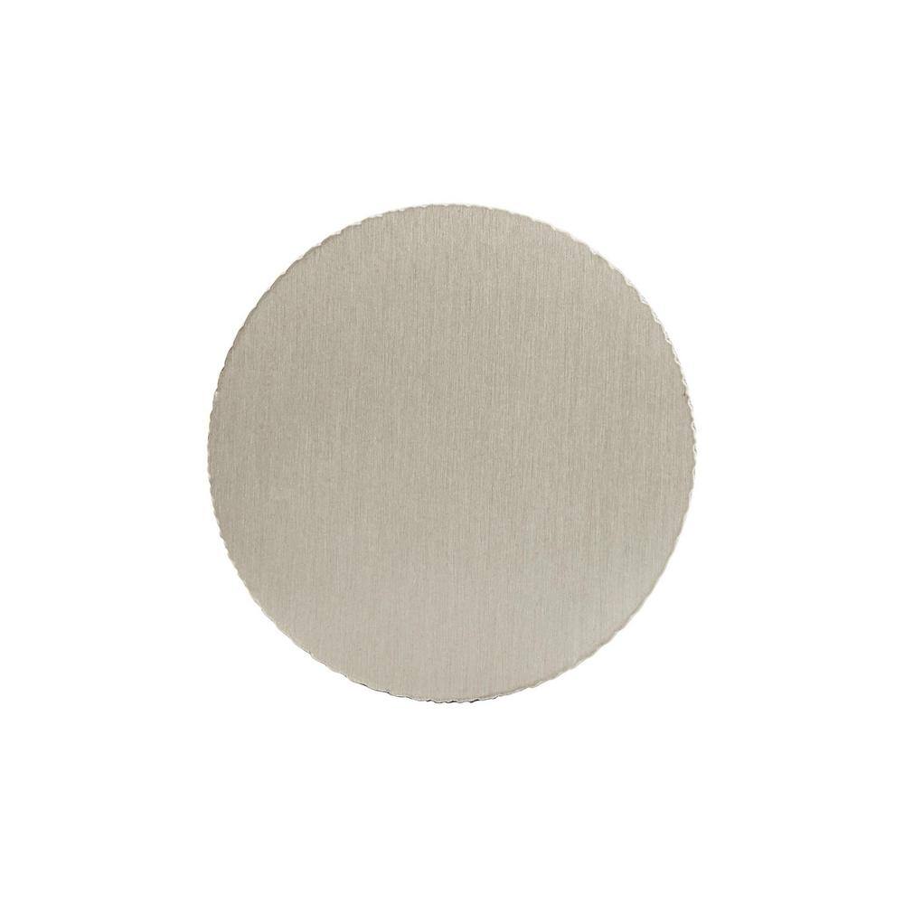 Matte Black and Silver Aluminum Round Cabinet Knob