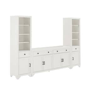 Tara White Sideboard with Bookshelves