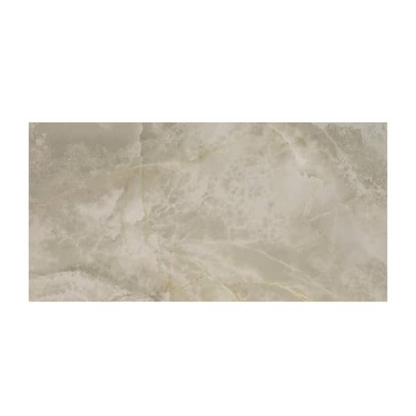 MSI Aura Almond 24 in. x 48 in. Polished Porcelain Floor and Wall