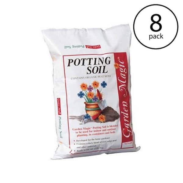 Garden Magic Organic Planting Potting Soil, 40 lbs. Bag (8-Pack)