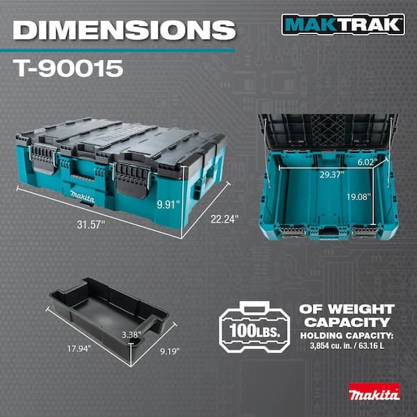 Makita MAKTRAK Large Tool Box T-90015 - The Home Depot