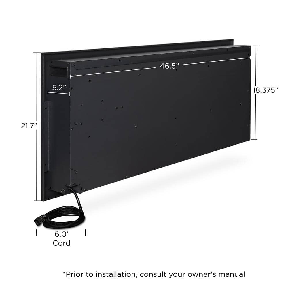 Real Flame 49" Wall-Mount or Recessed Electric Fireplace Insert