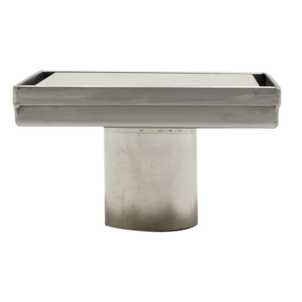 5.25'' Square Brushed Stainless Steel Shower Drain