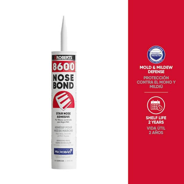 NOSEBOND Beige 10 oz. (0.3125 qt.) Wood, Laminate, and Rigid PVC Stair Nose Adhesive